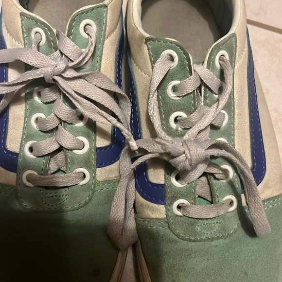 Vans Ward Tri-Tone Mint Blue Old Skool Sneakers - Picture 5 of 8